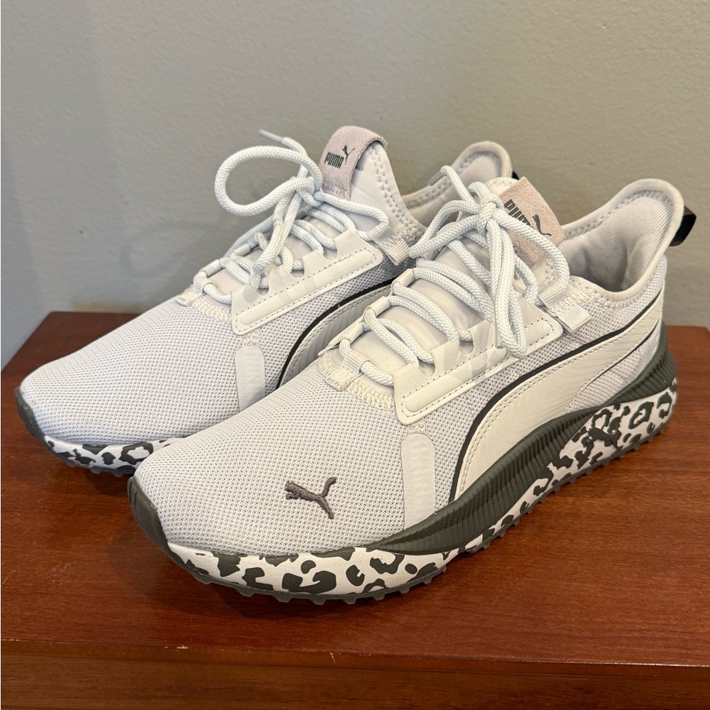 Puma Women's Pacer Street Animal Print- Silver Mist & Grey